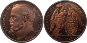 Deutsche Münzen und Medaillen ab 1871, REICHSSILBERMÜNZEN, Bayern, Ludwig III (1913-1918). Proof 3 Mark 1913. Schaaf -52 / G1, KM X-M2. PCGS PR-67 Red...