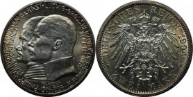 Deutsche Münzen und Medaillen ab 1871, REICHSSILBERMÜNZEN, Hessen, Ernst Ludwig (1892-1918). 2 Mark 1904 A, Silber. Jaeger 74. Stempelglanz
