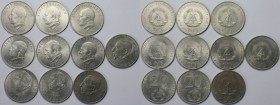 Deutsche Münzen und Medaillen ab 1945, Lots und Sammlungen. DDR. 20 Mark x 10 Stück. Set 1971-1973. Vorzüglich - Stempelglanz und Stempelglanz