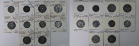 Europäische Münzen und Medaillen, Belgien / Belgium, Lots und Sammlungen. Deutsche Besetzung Belgien. 2 x 10 Centimes 1942,1943 (KM 126), 3 x 25 Centi...