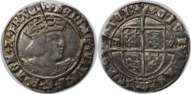 Europäische Münzen und Medaillen, Großbritannien / Vereinigtes Königreich / UK / United Kingdom. Henry VIII. Groat 1509-47, Silber. Spink 2337A. Schön...