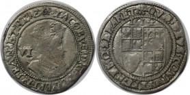 Europäische Münzen und Medaillen, Großbritannien / Vereinigtes Königreich / UK / United Kingdom. James I. Sixpence (6 Pence) 1614, KM 48, Spink 2655. ...