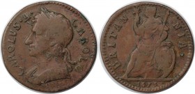 Europäische Münzen und Medaillen, Großbritannien / Vereinigtes Königreich / UK / United Kingdom. Charles II. (1660-1685). Farthing 1675, Kupfer. KM 43...