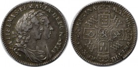 Europäische Münzen und Medaillen, Großbritannien / Vereinigtes Königreich / UK / United Kingdom. William & Mary. Sixpence (6 Pence) 1693, Silber. KM 4...