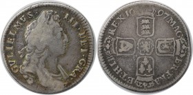 Europäische Münzen und Medaillen, Großbritannien / Vereinigtes Königreich / UK / United Kingdom. William III. Shilling 1697, Silber. Schön-sehr schön...