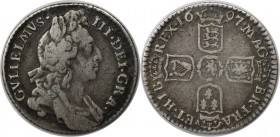 Europäische Münzen und Medaillen, Großbritannien / Vereinigtes Königreich / UK / United Kingdom. William III. (1694-1702). Sixpence (6 Pence) 1697, Si...