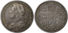 Europäische Münzen und Medaillen, Großbritannien / Vereinigtes Königreich / UK / United Kingdom. George II. Shilling 1727, Silber. KM 561.1 Spink 3698...