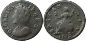 Europäische Münzen und Medaillen, Großbritannien / Vereinigtes Königreich / UK / United Kingdom. George II. (1727-1760). Farthing 1739, Kupfer. KM 572...