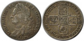 Europäische Münzen und Medaillen, Großbritannien / Vereinigtes Königreich / UK / United Kingdom. George II. Shilling 1745, Silber. KM 583.2. Spink 370...
