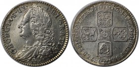 Europäische Münzen und Medaillen, Großbritannien / Vereinigtes Königreich / UK / United Kingdom. George II. (1727-1760). Sixpence (6 Pence) 1746, Silb...