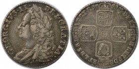 Europäische Münzen und Medaillen, Großbritannien / Vereinigtes Königreich / UK / United Kingdom. George II. Shilling 1750, Silber. KM 583.3. Spink 370...