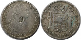 Europäische Münzen und Medaillen, Großbritannien / Vereinigtes Königreich / UK / United Kingdom. Carlos IV. (1788-1808). Dollar (5 Shillings) 1795, "C...