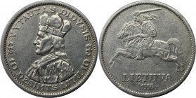 Europäische Münzen und Medaillen, Litauen / Lithuania. Großfürst Witold. 10 Litu 1936, Silber. KM 83. Sehr schön-vorzüglich