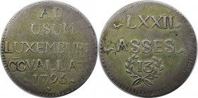 Europäische Münzen und Medaillen, Luxemburg / Luxembourg. Frans II. 72 Asses (Sols) 1795, Silber. Sehr schön-vorzüglich
