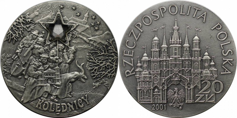Europäische Münzen und Medaillen, Polen / Poland. Kolednicy. 20 Zloty 2001, Silb...