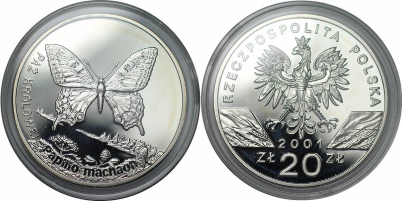 Europäische Münzen und Medaillen, Polen / Poland. Fliegen Schwalbenschwanz Schme...