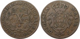 Europäische Münzen und Medaillen, Portugal. 10 Reis 1792, Kupfer. KM 306. Sehr schön-vorzüglich