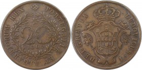 Europäische Münzen und Medaillen, Portugal. PORTUGIESISCHE BESITZUNGEN. AZOREN. Luiz I. 20 Reis 1865, Kupfer. KM 15. Sehr schön