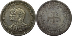 Europäische Münzen und Medaillen, Portugal. Carlos I., 400 Jahre Entdeckung Indiens. 500 Reis 1898, Silber. 0.37 OZ. KM 538. Vorzüglich-stempelglanz...