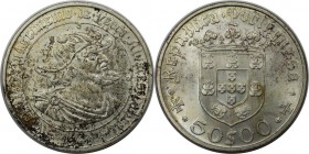 Europäische Münzen und Medaillen, Portugal. 500. Jahrestag von Pedro Alvares Cabral. 50 Escudos 1968, Silber. 0.38 OZ. KM 593. Stempelglanz. Flecken