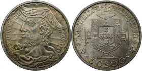 Europäische Münzen und Medaillen, Portugal. 500. Geburtstag von Vasco da Gama. 50 Escudos 1969, Silber. 0.38 OZ. KM 598. Stempelglanz