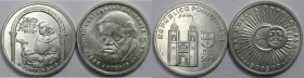 Europäische Münzen und Medaillen, Portugal, Lots und Sammlungen. 500 Escudos 1995, Silber 0.23 OZ. (KM 686), 500 Escudos 1997, Silber 0.23 OZ. (KM 701...