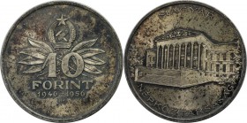 Europäische Münzen und Medaillen, Ungarn / Hungary. 10. Jahrestag von Forint. Nationalmuseum in Budapest. 10 Forint 1956 BP, Silber. 0.32 OZ. KM 552. ...