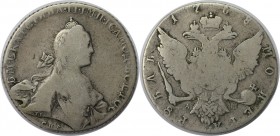 Russische Münzen und Medaillen, Katharina II (1762-1796), 1 Rubel 1768 SPB-TI-ASH, Silber. Bitkin 204. Schön