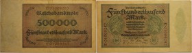 Banknoten, Deutschland / Germany. Notgeld, Berlin, Reichsbanknote. 500 000 Mark 01.05.1923. Keller 0087c. III