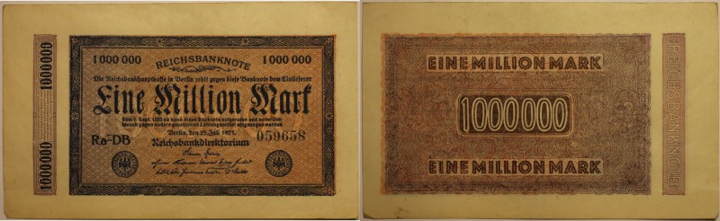 Banknoten, Deutschland / Germany. Notgeld, Berlin, Geldscheine Inflation. 1 Mill...