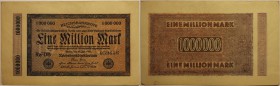 Banknoten, Deutschland / Germany. Notgeld, Berlin, Geldscheine Inflation. 1 Million Mark 25.07.1923. Keller 0093. II
