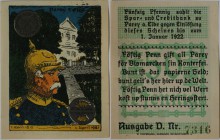 Banknoten, Deutschland / Germany. Notgeld, Provinz Sachsen, Parey. 50 Pfennig 1921. Mehl 1047.2. I-II