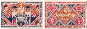 Banknoten, Deutschland / Germany. Notgeld, Bielefeld. 50 Mark 9.4.1922. I. Siehe scan!