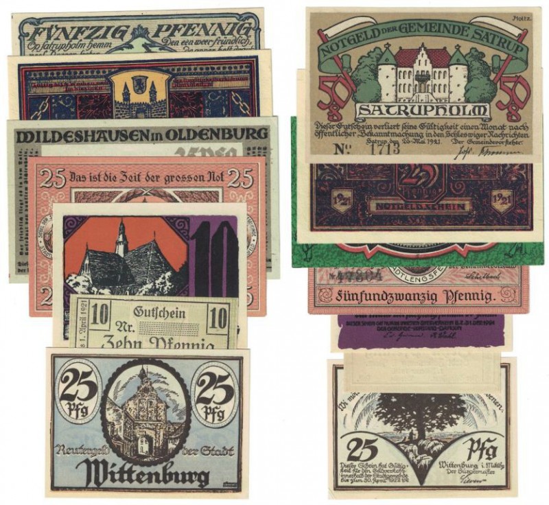 Banknoten, Deutschland / Germany, Lots und Sammlungen. Notgeld. Falkenburg (Pomm...
