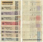 Banknoten, Deutschland / Germany, Lots und Sammlungen. Herbert Bayer. Notgeld der Hyperinflation, Weimar. 1 Mio Mark, 2 x 2 Mio Mark, 5 Mio Mark, 2 x ...