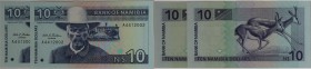 Banknoten, Namibia. 10 Namibia Dollars 1992. Pick 001a. 2 Stück. II