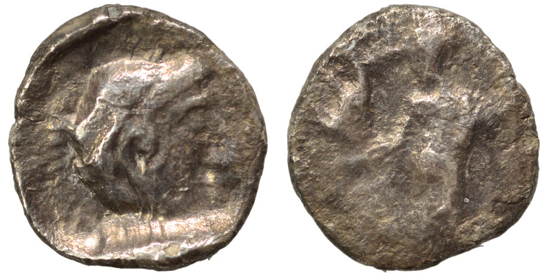 SAMARIA. 'Middle Levantine' Series. Circa 375-333 BC. Obol (silver, 0.58 g, 9 mm...