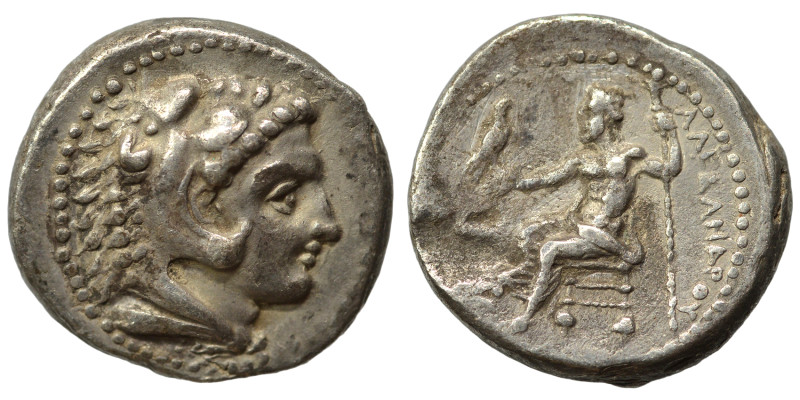 KINGS of MACEDON. Alexander III the Great, 336-323 BC. Drachm (silver, 4.11 g, 1...