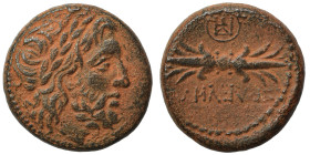 SELEUKID KINGS of SYRIA. Seleukos I Nikator, 312-281 BC. Ae (bronze, 5.21 g, 17 mm), municipal issue of Seleukeia in Pieria. Laureate and bearded head...