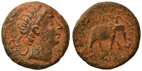 SELEUKID KINGS of SYRIA. Seleukos II Kallinikos, 246-226 BC. Ae (bronze, 4.19 g, 17 mm), Ekbatana. Diademed head of Seleukos II to right. Rev. ΒΑΣΙΛΕΩ...