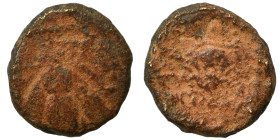 SELEUKID KINGS of SYRIA. Seleukos IV Philopator, 187-175 BC. Ae (bronze, 1.40 g, 11 mm), Uncertain mint. Bee. Rev. ΒΑΣΙΛΕΩΣ ΣΕΛΕΥΚΟΥ Rose. SC -; HGC 9...