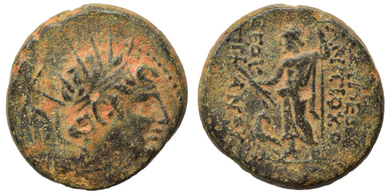 SELEUKID KINGS of SYRIA. Antiochos IV Epiphanes, 175-164 BC. Ae (bronze, 7.40 g,...