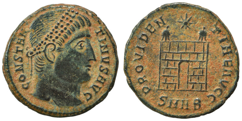 Constantine I, 307/310-337. Follis (bronze, 2.80 g, 18 mm), Nicomedia. CONSTANTI...