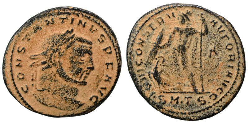 Constantine I, 307/310-337. Follis (bronze, 5.34 g, 25 mm), Thessalonica. CONSTA...