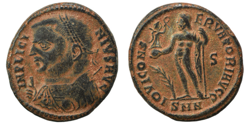 Licinius I, 308-324. Follis (bronze, 3.27 g, 19 mm), Nicomedia. IMP LICINIVS AVG...