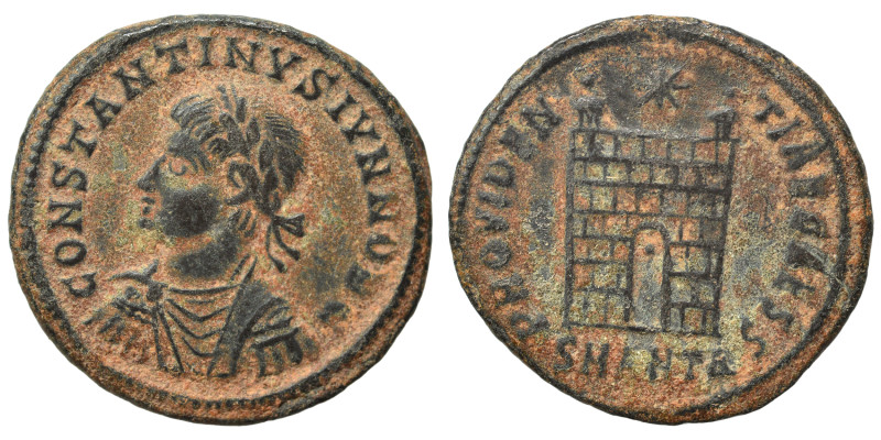 Constantine II, as Caesar, 317-337. Follis (bronze, 2.90 g, 20 mm), Antioch. CON...