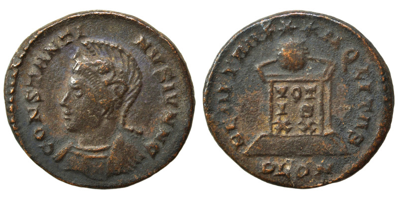 Constantine II, as Caesar, 317-337. Follis (bronze, 3.09 g, 19 mm), London. CONS...