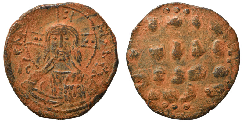 Anonymous, time of Basil II and Constantine VIII, 976-1028. Follis (bronze, 8.32...