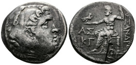 Kings of Macedon. Alexander III the Great (336-323 BC.). AR Tetradrachm (29mm. 16,32 g.) Aspendos. Dated CY 23 (Circa 190/89). Head of Herakles right,...