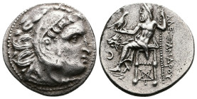 Kings of Macedon. Alexander III the Great (336-323 BC.) AR Drachm (18mm, 4,29 g.) Kolophon Mint, ca. 301-297 BC. Type of Alexander III the Great Posth...